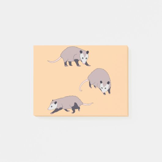 Opossums Post-it Klebezettel (Vorderseite)