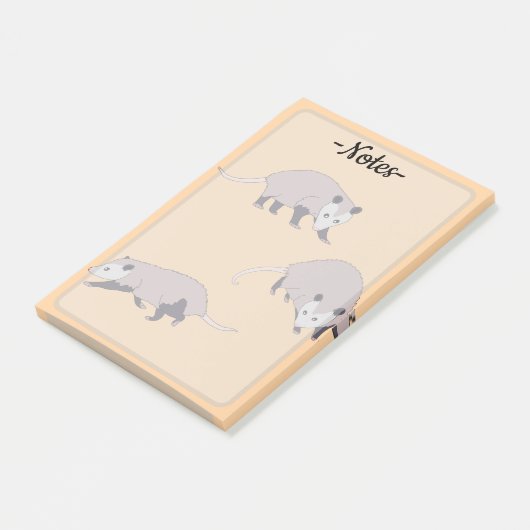 Opossums Post-it Klebezettel (angewinkelt)