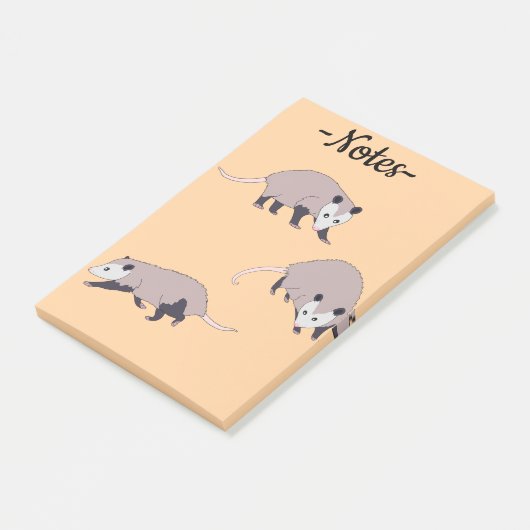 Opossums Post-it Klebezettel (angewinkelt)
