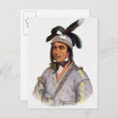Opothle-Yoholo, Chefdirigent der Creek Postkarte (Vorne/Hinten)