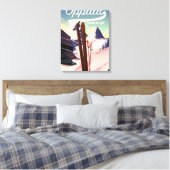 Oppdal Norway Ski Poster. Leinwanddruck (Insitu (Schlafzimmer))
