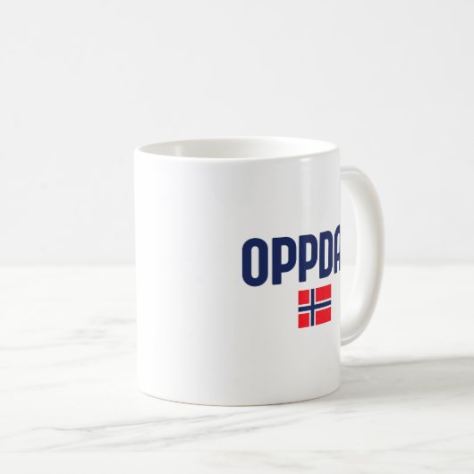 OPPDAL Norwegen Kaffeetasse (VorderseiteRechts)