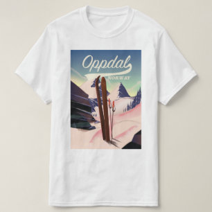 Oppdal Norwegen Skiposter. T-Shirt