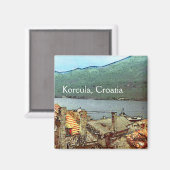 Oppeln in Korcula Magnet (Vorderseite/Rückseite)
