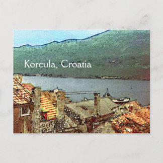 Oppeln in Korcula Postkarte