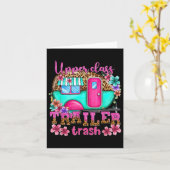 Opper Cl Trailer Trash Camping machen Erinnerungen Karte (Gelbe Blume)