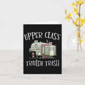 Opper Cl Trailer Trash Funny Camper Camping Outdoo Karte (Gelbe Blume)