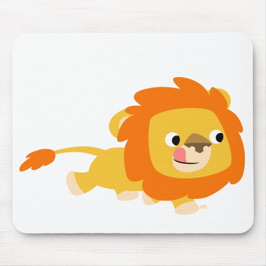 Opportunistischer Cartoon Lion mousepad (Vorne)