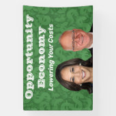 Opportunity Economy Harris Walz 2024 Banner (Vertikal)