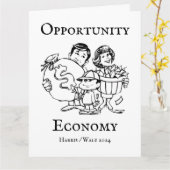 Opportunity Economy Harris Walz 2024 Karte (Gelbe Blume)
