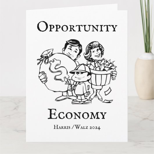 Opportunity Economy Harris Walz 2024 Karte (Vorderseite)