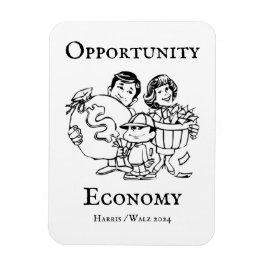 Opportunity Economy Harris Walz 2024 Magnet