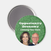 Opportunity Economy Harris Walz 2024 Magnet (Vorderseite/Rückseite)