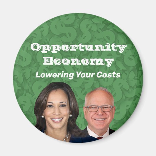 Opportunity Economy Harris Walz 2024 Magnet (Vorne)