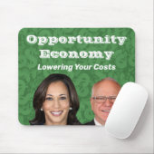 Opportunity Economy Harris Walz 2024 Mousepad (Mit Mouse)