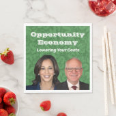 Opportunity Economy Harris Walz 2024 Serviette (Beispiel)