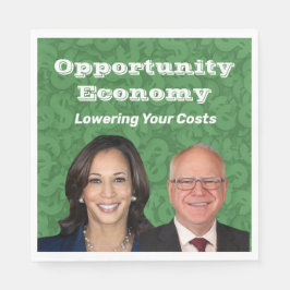 Opportunity Economy Harris Walz 2024 Serviette