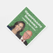 Opportunity Economy Harris Walz 2024 Serviette (Ecke)