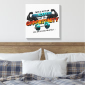 Opportunity Not Obligation Gym Quote Leinwanddruck (Insitu (Schlafzimmer))