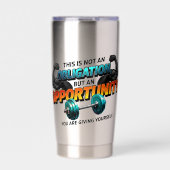 Opportunity Not Obligation Gym Quote Thermobecher (Vorderseite)