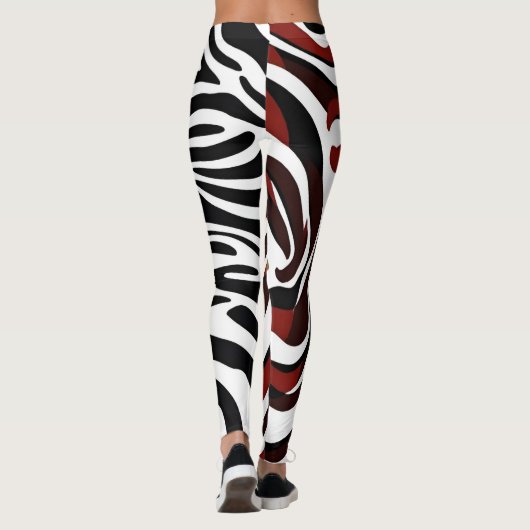 Opposing Zebra Pattern Leggings (Rückseite)
