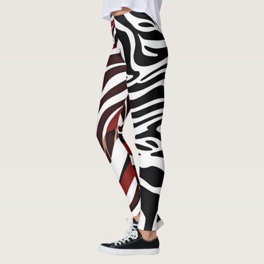 Opposing Zebra Pattern Leggings (Links)