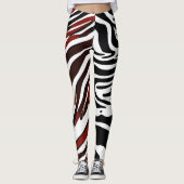 Opposing Zebra Pattern Leggings (Vorderseite)