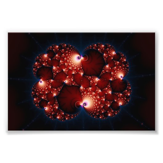 Opposites Attract - Fraktal Art Fotodruck (Vorne)