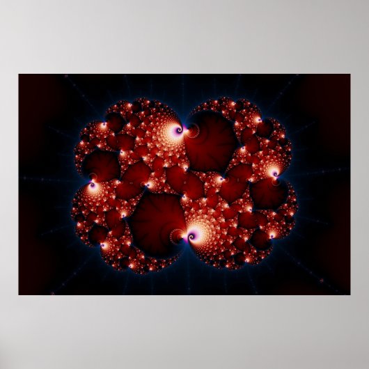 Opposites Attract - Fraktal Art Poster (Vorne)