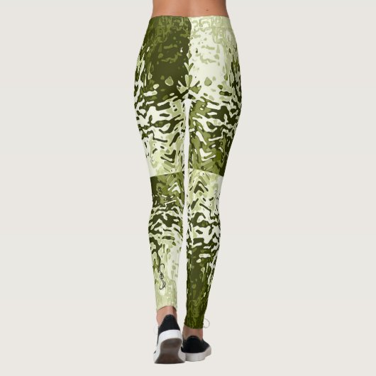 Opposites Attract Leaf Green Leggings (Rückseite)