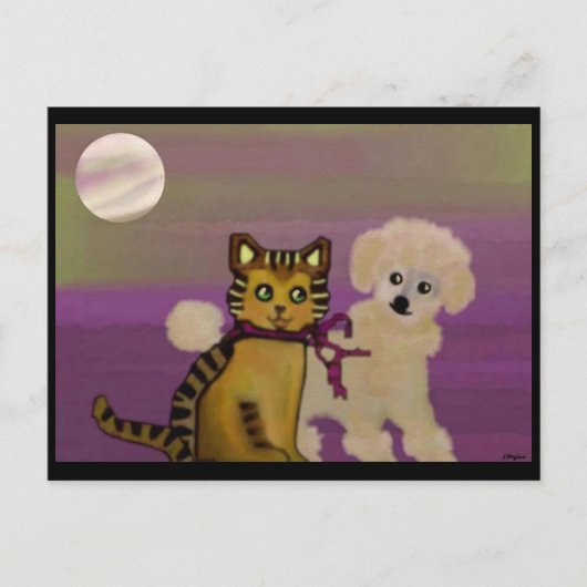 Opposites Attract Postkarte (Vorderseite)