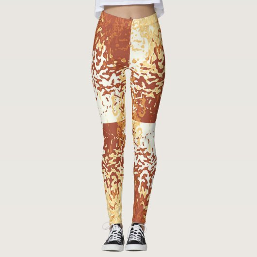 Opposites Attract Pumpkin Orange Leggings (Vorderseite)