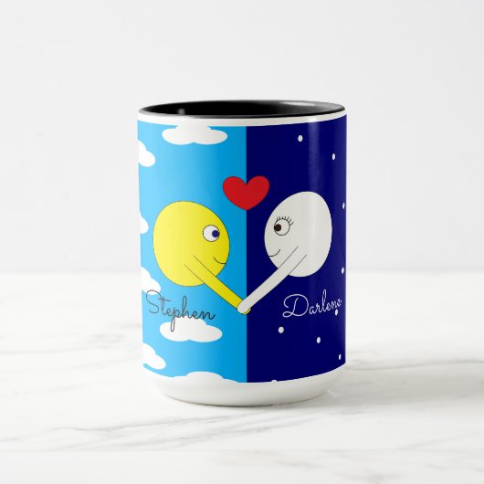 Opposites Attract - Sun & Moon in Love:  Tasse (Zentrum)