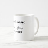 OpSec fasste Andenken 11-Unze-klassische weiße Kaffeetasse (VorderseiteRechts)