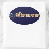 opshernisch ovaler aufkleber (Tasche)