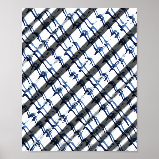 Opt art 3d Hallucinations Pattern  Poster (Vorne)