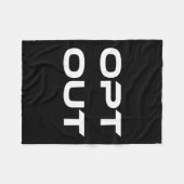 Opt Out Do Not Follow Others Do Not Be A Sheep  Fleecedecke (Vorderseite (Horizontal))