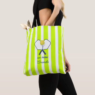 Optic Gelb und Neon Grün Pickleball Tasche