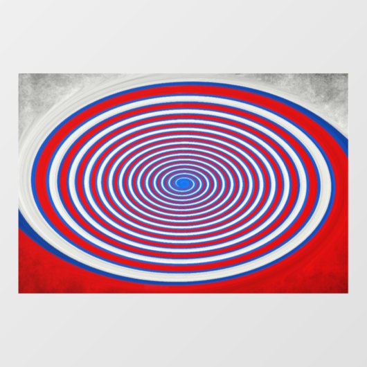 Optic Rings – Red Blue Window Decal Fensteraufkleber (Blatt)