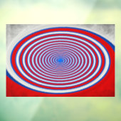 Optic Rings – Red Blue Window Decal Fensteraufkleber (Blatt 3)