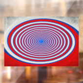 Optic Rings – Red Blue Window Decal Fensteraufkleber (Blatt 2)