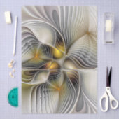 Optical Illusion Abstract 3D Fractal With Depth Seidenpapier (Handwerk)