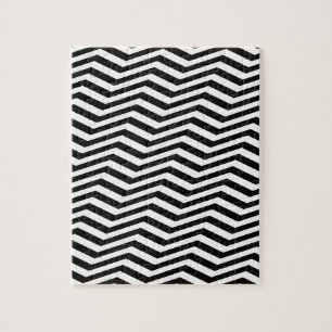 Optical Illusion Black White Chevron Patterns Cool Puzzle