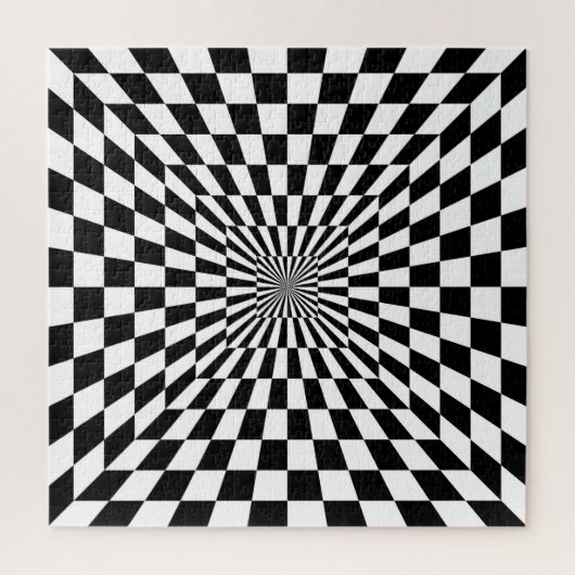 optical illusion chessboard tunnel puzzle (Vertikal)