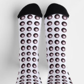 Optical Illusion Fun Full of Holes Robotics Socken (Oben)