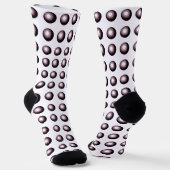 Optical Illusion Fun Full of Holes Robotics Socken (Gewinkelt)