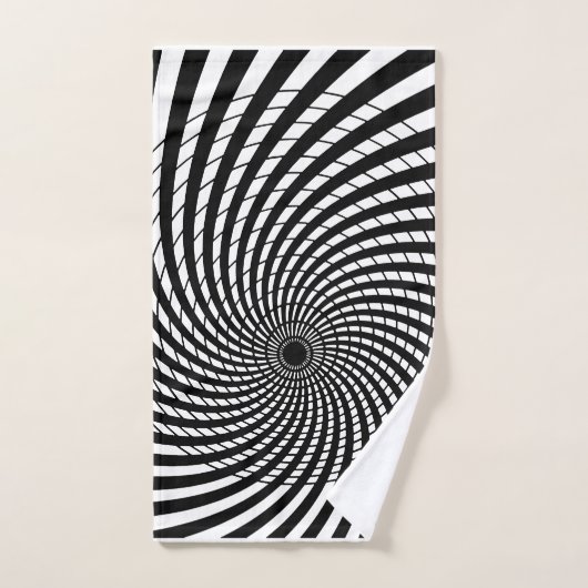 OPTICAL ILLUSION Geometric Art Hypnotic Designs Badhandtuch Set (Handtuch)