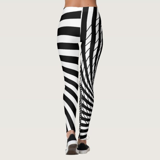 OPTICAL ILLUSION Geometric Art Hypnotic Designs Leggings (Rückseite)