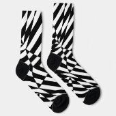 OPTICAL ILLUSION Geometrische Art Hypnotic Design Socken (Rechts)