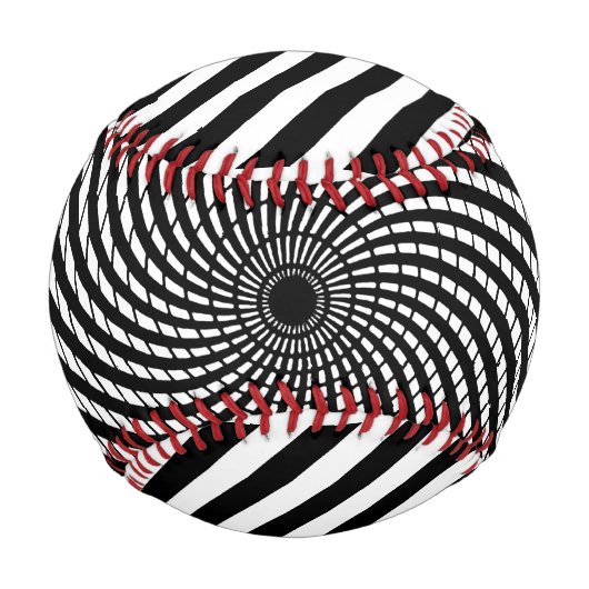 OPTICAL ILLUSION Geometrische Art Hypnotic Game Ba Baseball (Vorderseite)